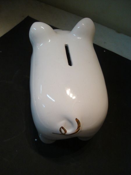 Cofrinho formato porco - Porcelana