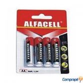 Pilha Alfacell AA - Kit com 4